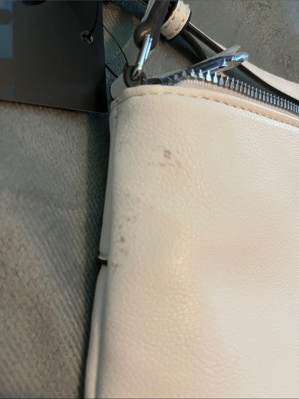 Nine West White Crossbody Bag with Silver Hardware - Picture 3 of 9